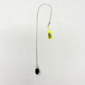 Shop LC Australian Black Tourmaline Sterling Silver Pendant With Chain 5262‎